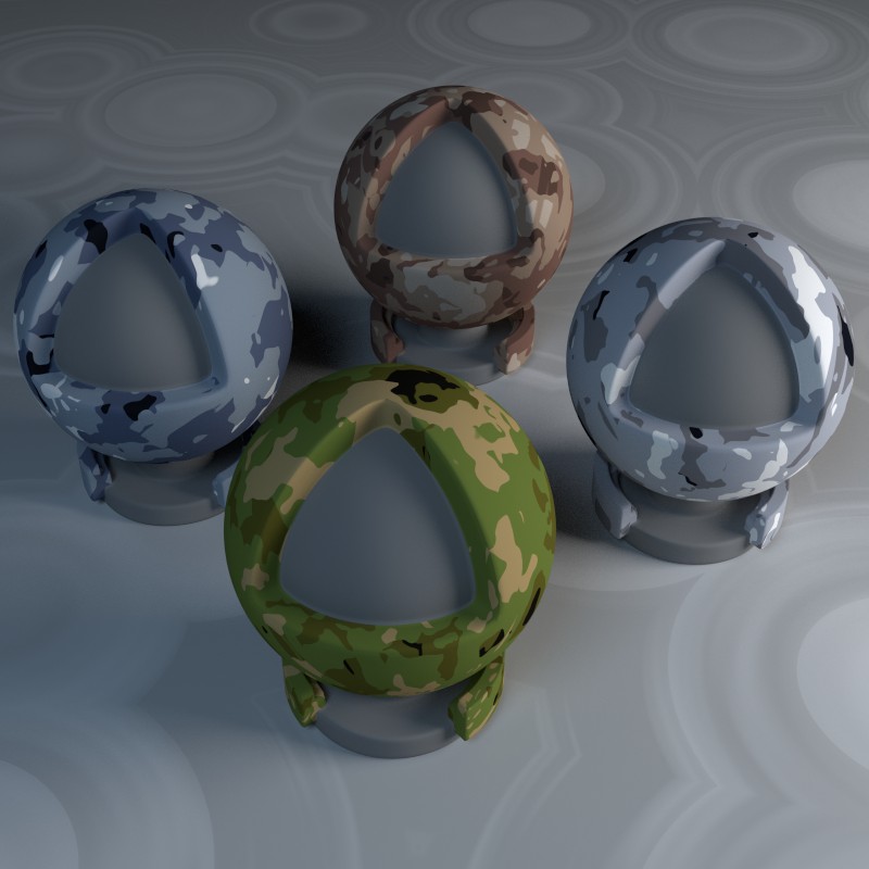 Camouflage Material for Cycles preview image 1